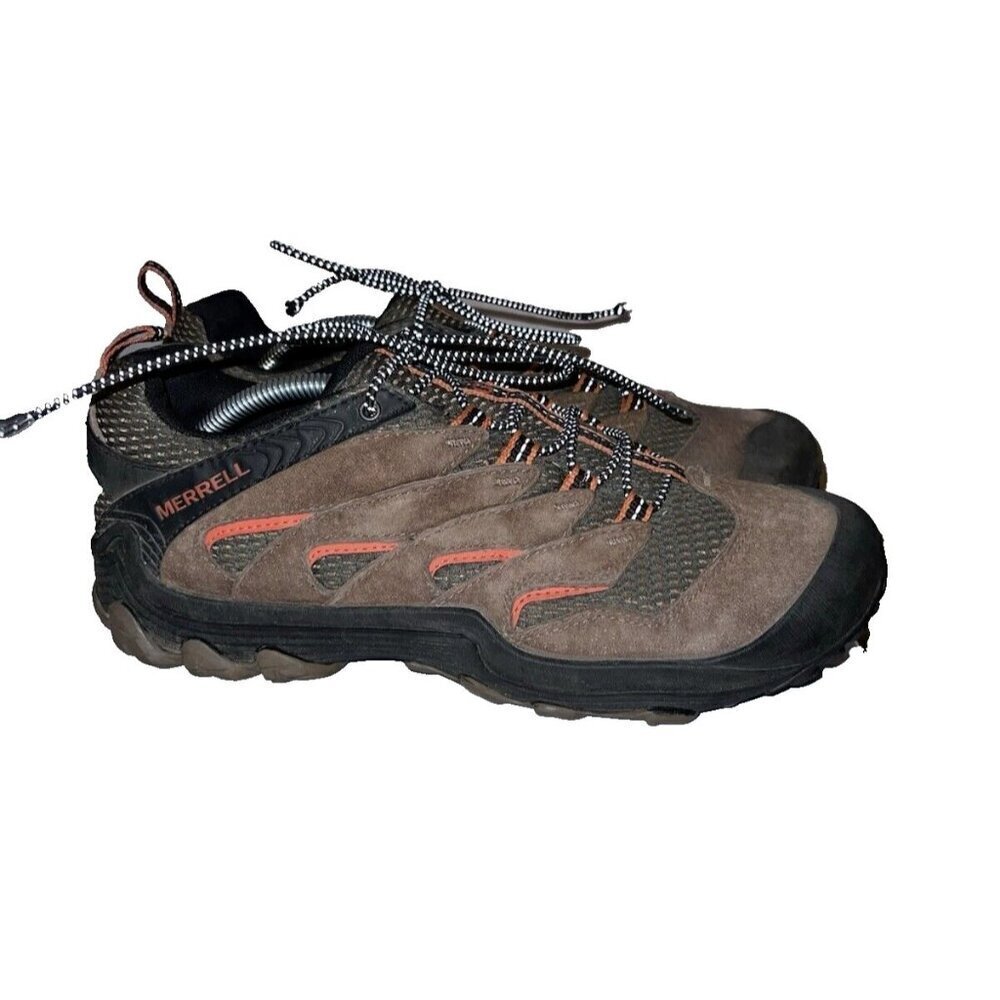 MERRELL Mens Chameleon 7 Hiking Waterproof Shoes Brown Suede 12777 Sz 11